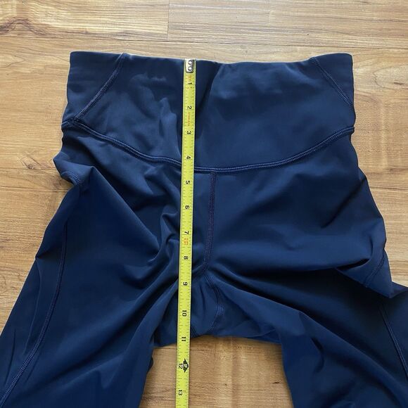 Lululemon 6 Navy Blue Base Pace High-Rise NULU Cropped Tight Yoga Run Athleisure - Picture 8 of 16